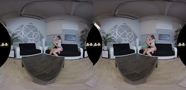  VR Pissing Lesbians Get Naked And Wet